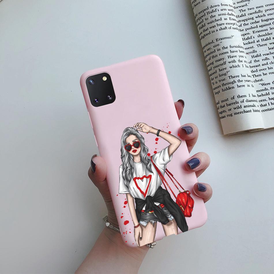 For Samsung Galaxy Note 10 Lite Phone Cover Cute Sweet Girls Patterned Silicone Soft Case For Samsung Note10 Lite S10 Lite Case