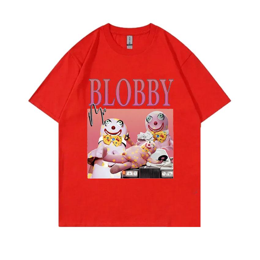 

Mr Blobby Funny Meme Tshirt Unisex Women Joke Humor Tshirt Male Fashion Vintage Short Sleeve Unisex Pure Cotton Crewneck T Shirts 2XL