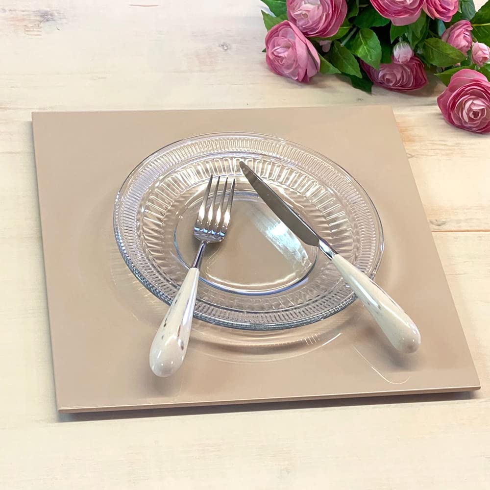 Shimayasu Square Folding Table 30cm X 30cm X Japanese Perfect for New and New Table Setting Set, Beige, 0.9cm, Style, Square, Year's Year's