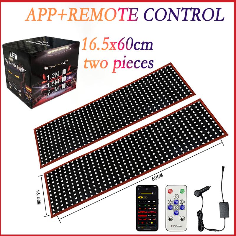 Devil Eyes Light Bluetooth APP Control LED Display Scrolling Sign Light for Car Truck Windshield LED Pixel Panel Light Remote