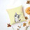 CChis Sweet Home Cushion Cover Iceland Washable Linen Soft  for Daily Sofa Bed Home Room Decor