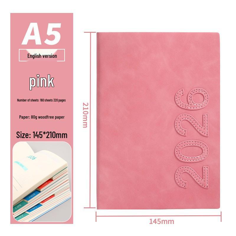 

2026 Modern Schedule Book: Daily Planner & Time Management Gift Box with Custom Options