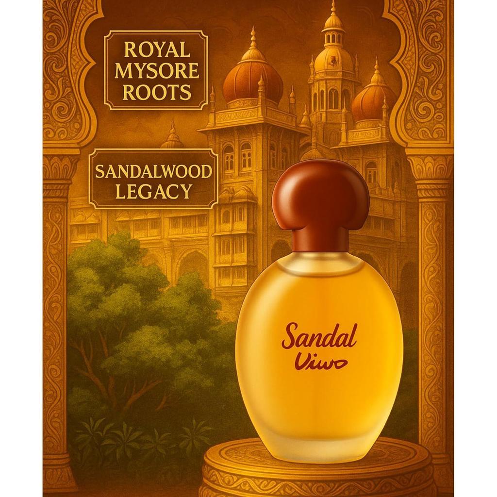 Kavery Sandal Perfume 100ml – Pure Sandalwood Fragrance for Men & Women |