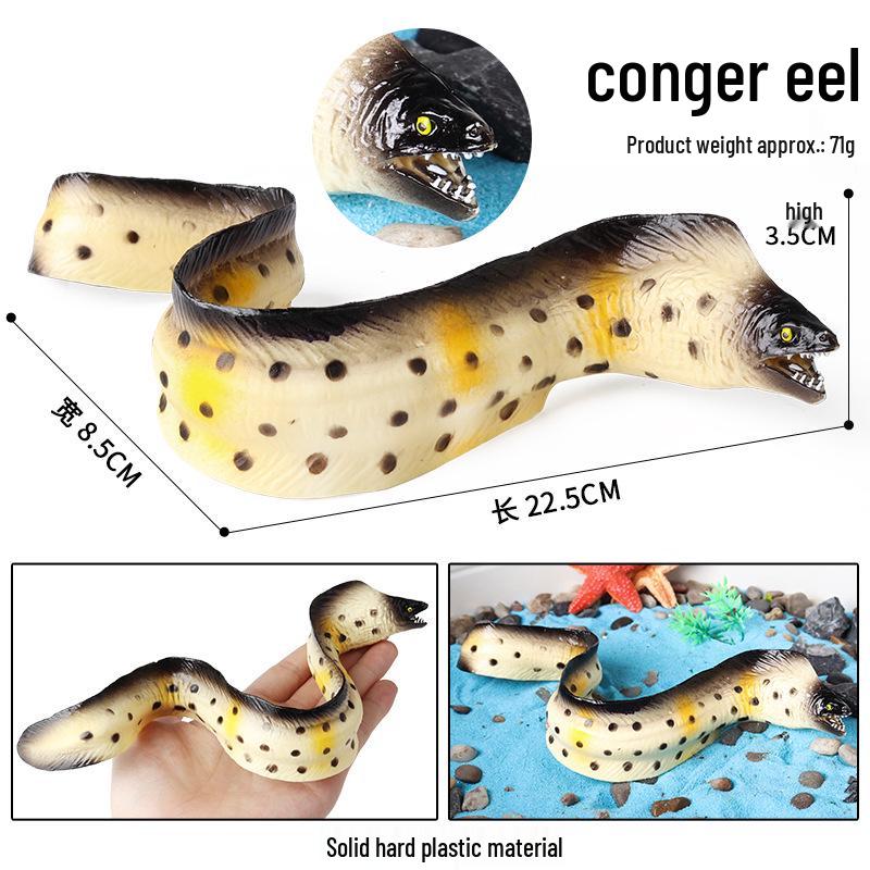 Children's Cognitive Marine Animal Model Toy: Big Bass, Sea Bass, Flounder, and Perch.