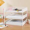 Large Capacity A4 Desktop Organizer - One-Piece Office File and Data Storage Box