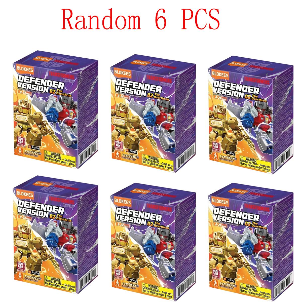 Originele Blokees Transformers Defender Versie Vol.4 Serie Blind Box Anime Merchandise Bouwspeelgoed Verzamelbaar Figuur Leuke Cadeaus