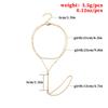 European and American summer fashion versatile new models, simple, metal rod, triangular chain, finger anklet