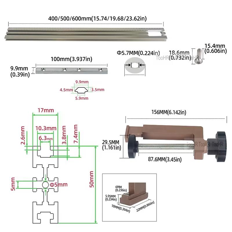Routing Jig Frame System Adjustable Frame Rectangles and Squares Trimming Machine Milling Groove Engraving Guide Rail Bracket