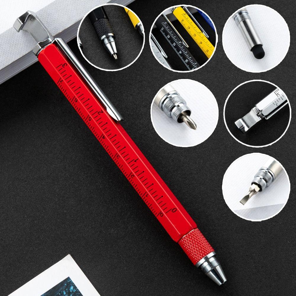 Detachable Multi-function Tool Pen Portable Measure Technical Ruler  Tighten The Screw
