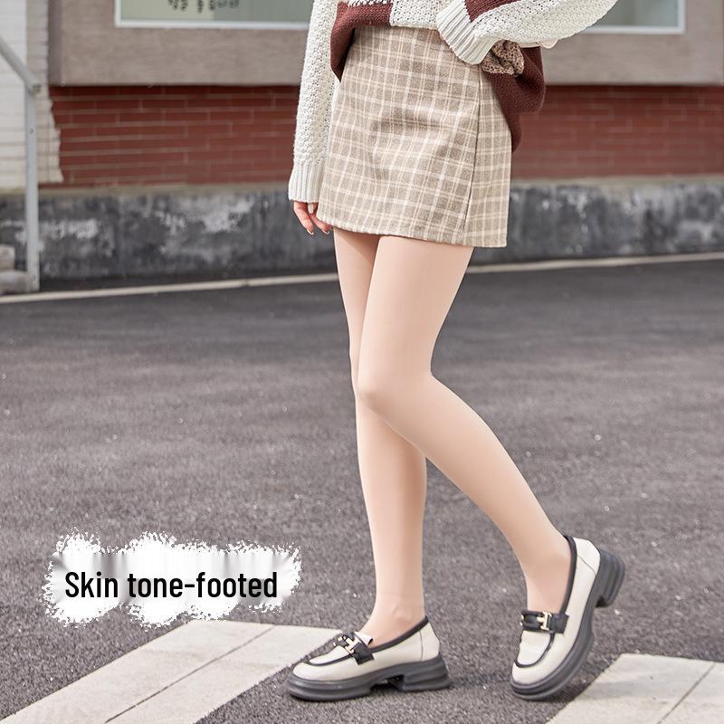 Flower Fairy High Waist Tummy Control Fleece-Lined Leggings - Autumn/Winter Women's Bare Leg Thin, Extra Thick Pantyhose