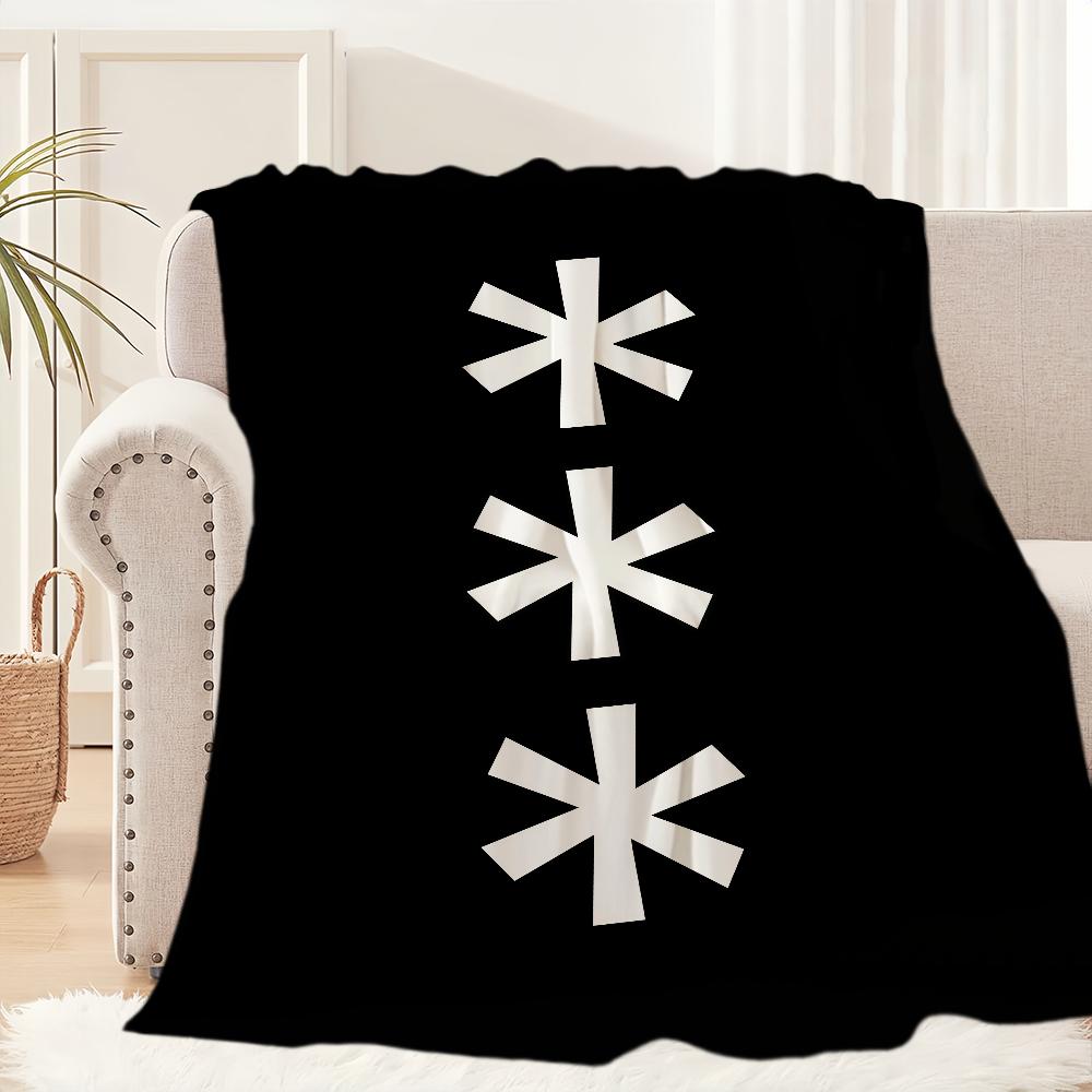 Fashion Outdoor S-Snow P-Peak Blanket Blanket for Couch Sofa Travel Home Picni Flannel Blanket birthday gift Warm Comfortable