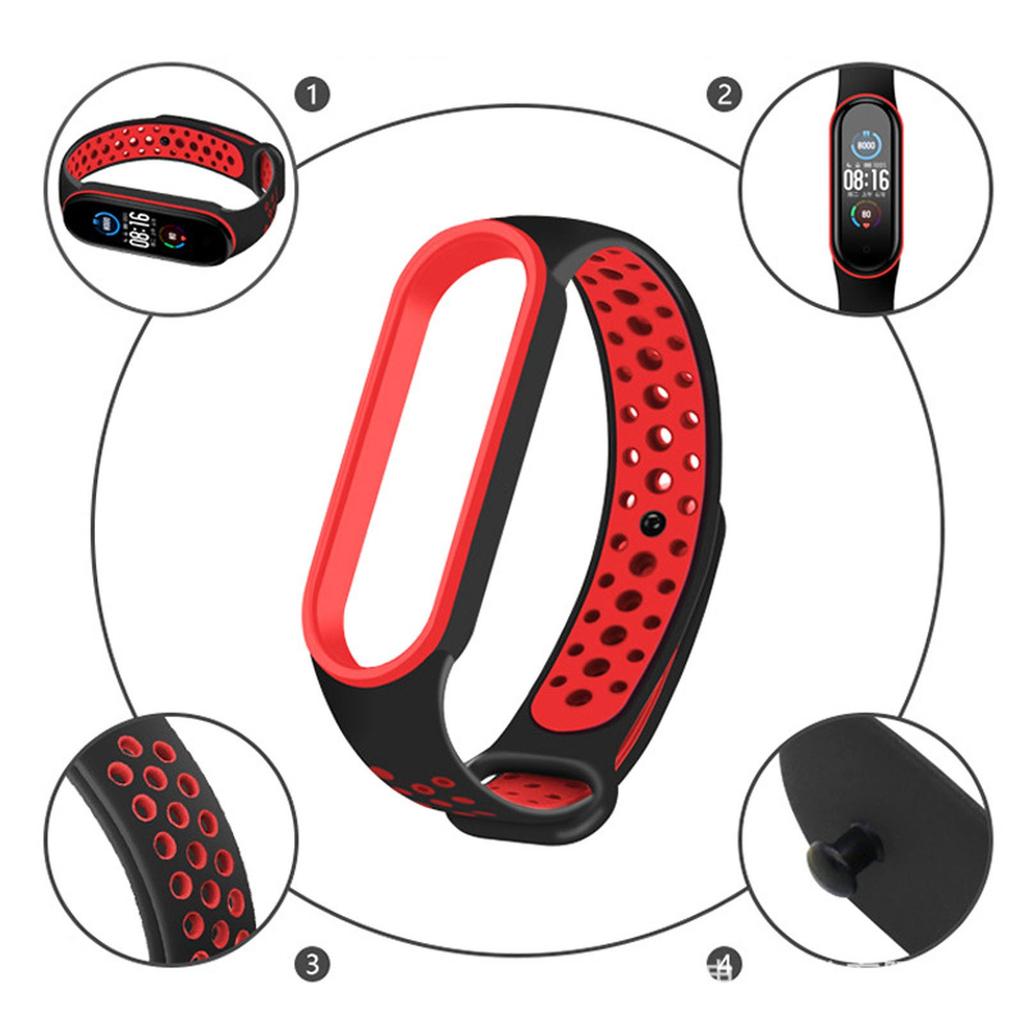Prodyšný řemínek pro chytré hodinky Mi Band 3 4 Výměna řemínku náramku M3 M4