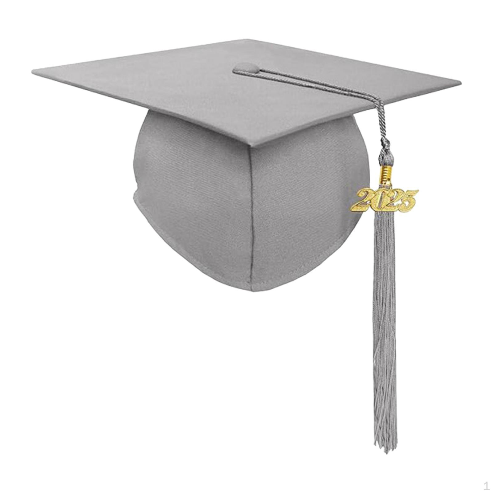

Академическая шапочка с кисточкой для выпускных торжеств серый