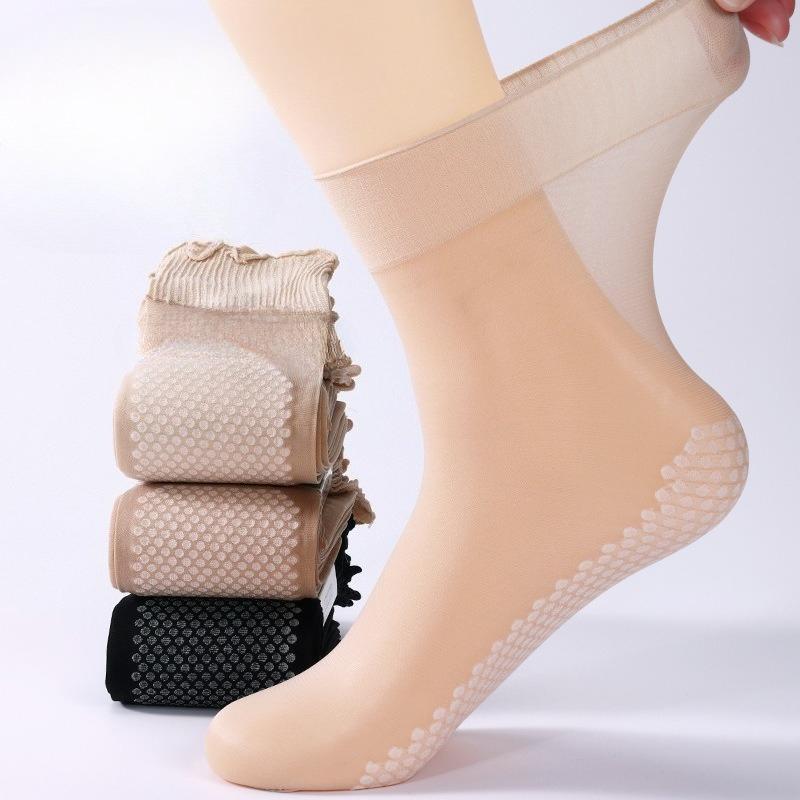 10 Paar Damen Sommer Ultra Dünner Stil Lockere Öffnung Weite Öffnung Ohne Fuß Anti Hängen Draht Ältere Röhrensocken