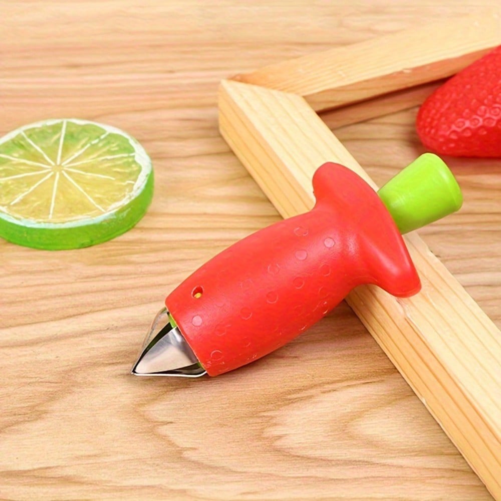 Edelstahl Erdbeerschäler und Ananasentkerner - Langlebiges Küchengerät für effiziente Fruchtzubereitung, Ideal für Tomaten und mehr