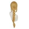 Premium Synthetic Applejack Wigs for Women Blonde Color Long Straight Hair Braided Wig with Bangs Pony Applejack Cosplay Costume