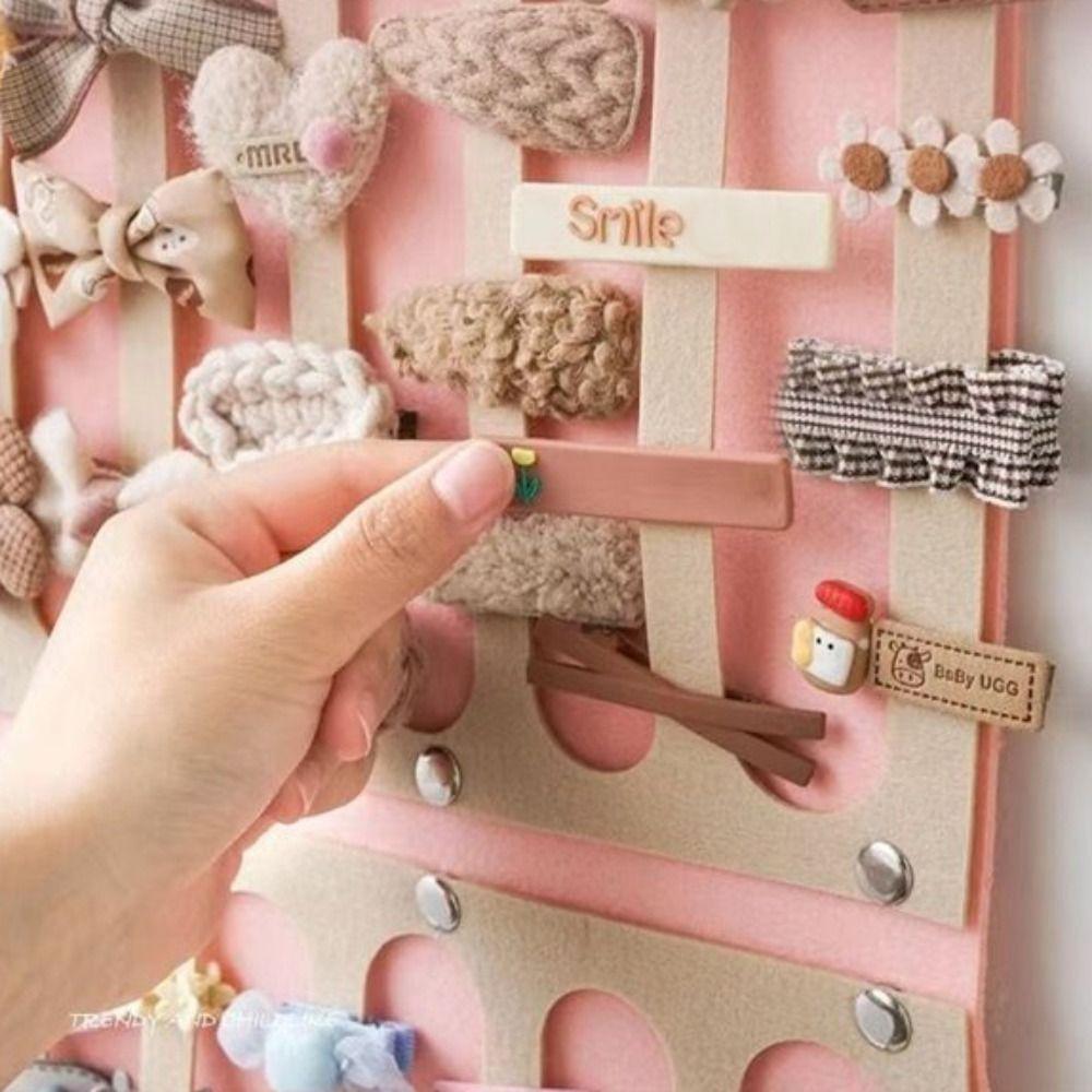 Large Capacity Hair Clip Organizer Space-Saving Headband Holder  Baby Girl's Room
