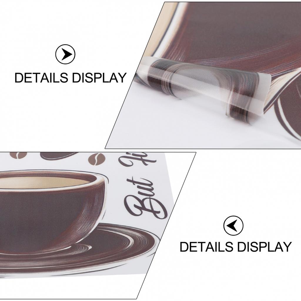 Vintage Style Coffee Cup Wall Sticker A Delightful Touch for Your Living Space