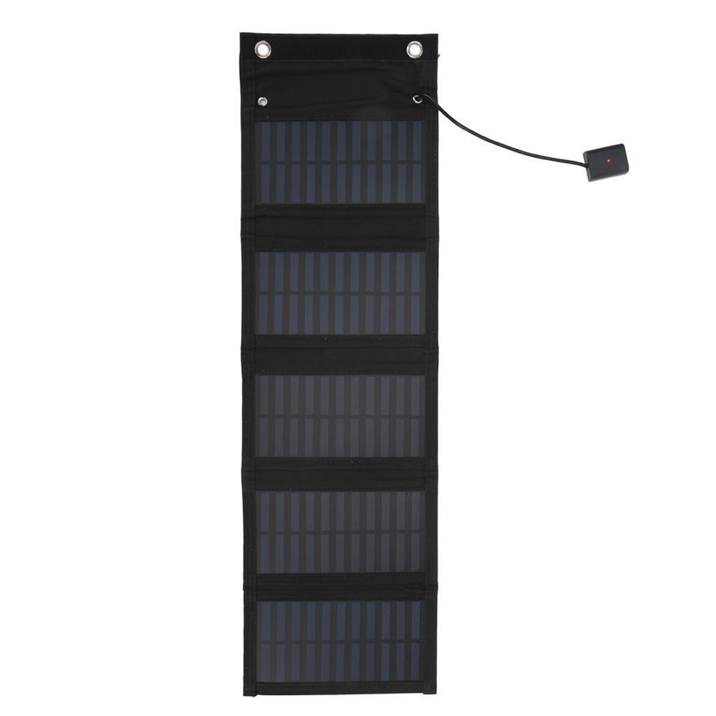 25W Solar Panel Folding Pack IP65 Waterproof Anti Oxidation with USB Cable for Surveillance Cameras Laptops