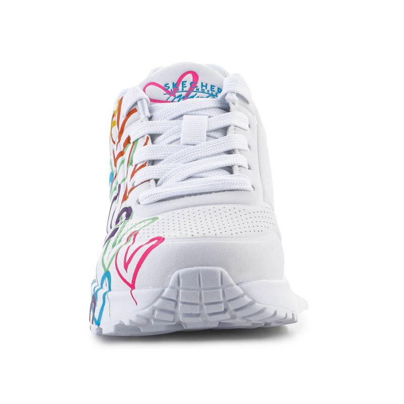Sneakers Skechers White Girls Uno Lite - Spread The Love