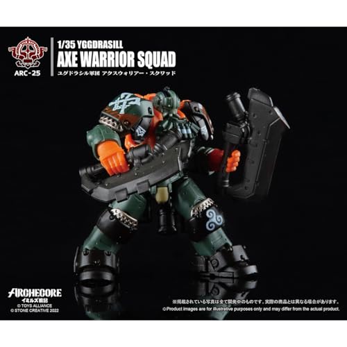 HiPlay TOY ALLIANCE 1/35 Scale Archecore ARC-25 Yggdrasil Corps Axe Warrior Squad Action Figure (Pre-painted, Assembled)