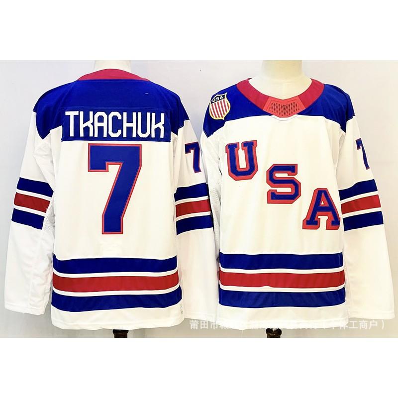 Mens Ice Hockey Jersey USA Team Embroidered Edition 2026 Custom Design Cotton Blend Performance Uniform