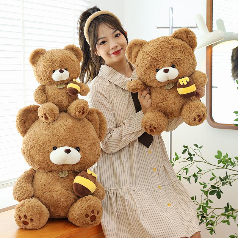 Honeypot Teddybär Plüschtier Puppe Bärenpuppe Wurfkissen Geburtstagsgeschenk