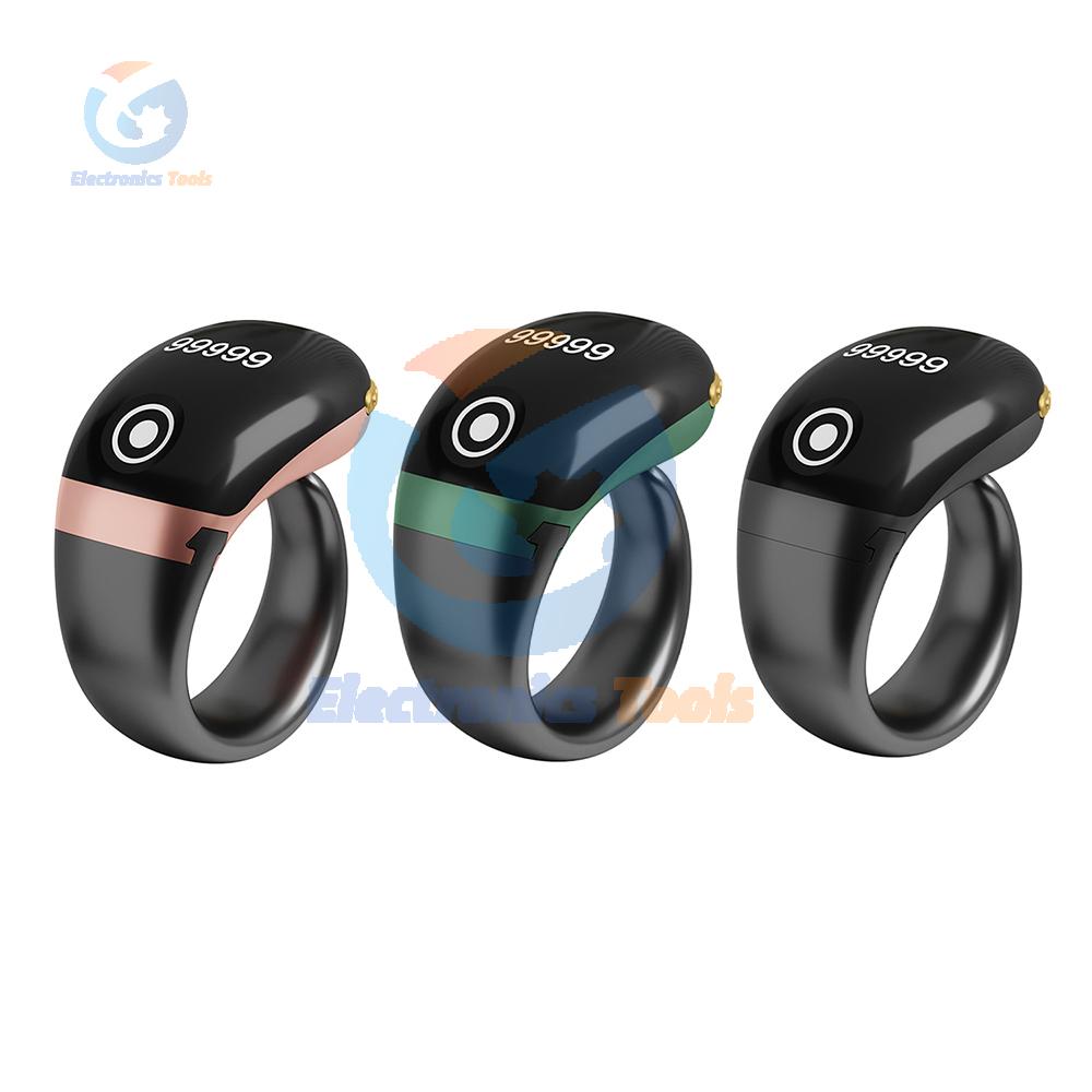 Smart Tasbih Tally Counter OLED Display Finger Counter Muslims Tasbeeh Zikr Ring Counter Touch Key Type-C Charging