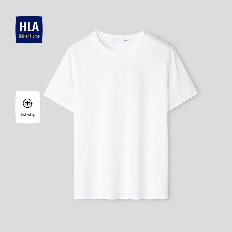 HLA Women s Round Neck Cool Feel Short-Sleeve T-Shirt L