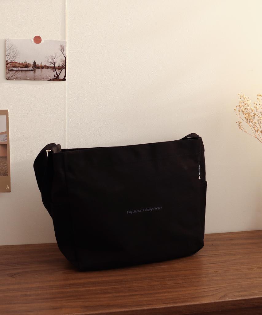 0614Story Happiness Canvas Storage Crossbody Bag (2 Colors)