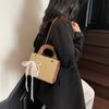 Niche Woven Commuter Fashion Handbag Spring and Summer New Shoulder Underarm Bag Small Square Bag