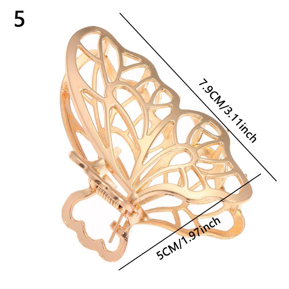 

Headwear Hair Pins Styling Tools Hollow Out Barrettes Metal Hairgrip Hair Claws Butterfly Tassel 5