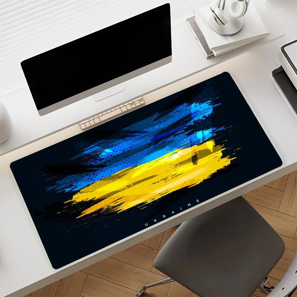 Flag of Ukraine Mouse Pad Nonslip Rubber Gamer Balance Computer Mat Decoracion Deskmat Laptop Office Large