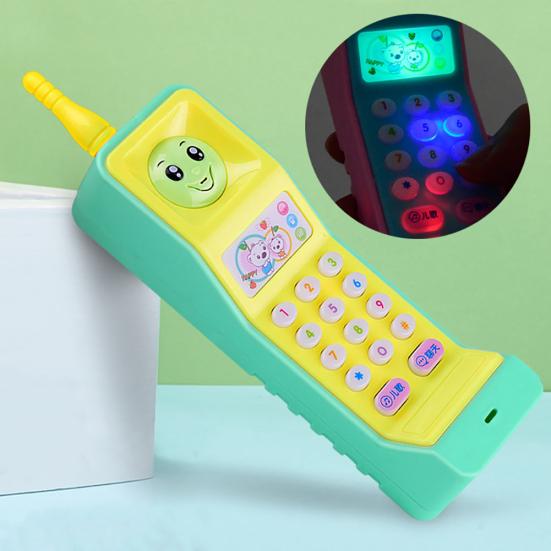 Cartoon Music Colorful Light Voice Electronic Mobile Phone Educational Kids Toy