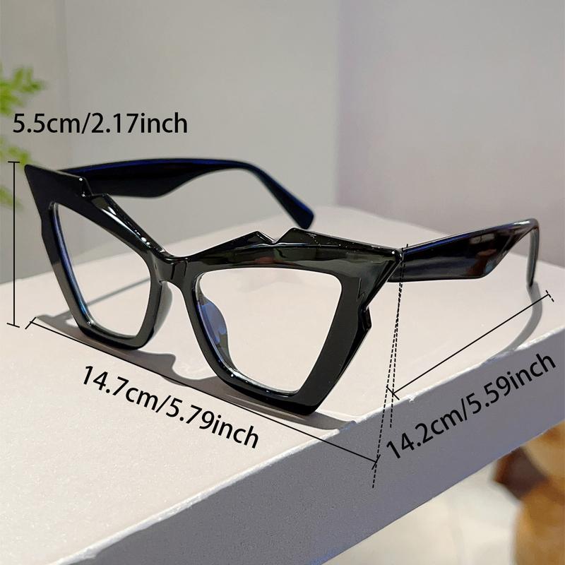 Vintage Cat Eye Glasses Women Fashion Oversized Multi-color Optical Frames Trendy Luxury Brand Design Decor Eyeglasses