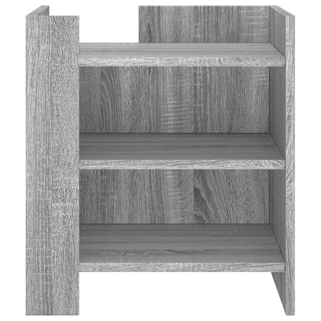 Nightstand Gray Sonoma 45x50x50 cm Particleboard