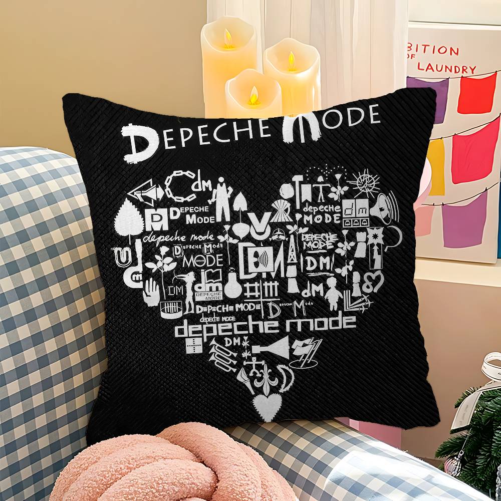 Electronic Rock D-Depeche Cushion Cover Polyester Sofa Cushions Decorative Throw Pillows Home Decoration Pillowcover