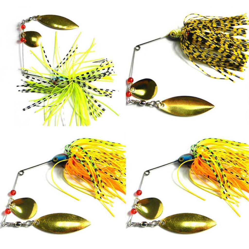 Esche da pesca a spinning Willow Blade, esche Buzzbait, esche da pesca per spigole, ami, esche artificiali