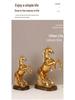 Golden Horse Ornaments: Achieve Success with Modern Home Office Decorations for Instant Wealth.