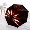 1pc Rammstein Flames Performance Themed High-quality Umbrella,Automatic Opening and Closing Umbrella,Multi-functional Umbrella G0811020