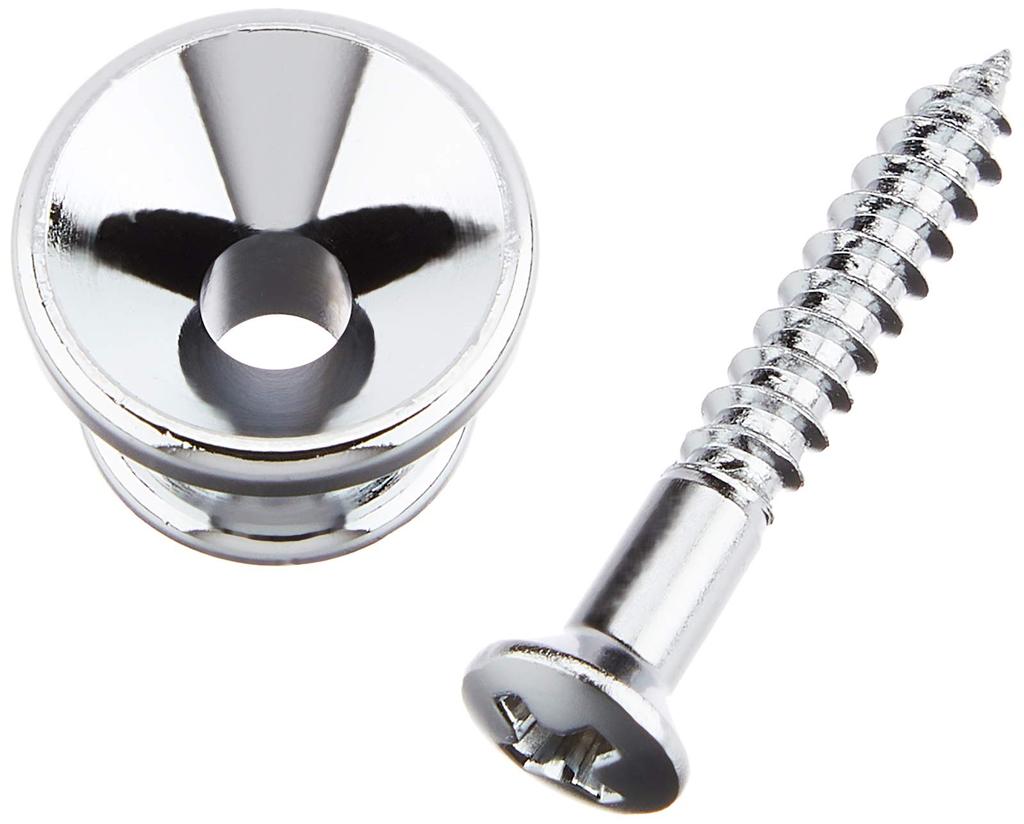 GOTOH Strap Fender Set of Chrome Pins, Type, 2, (PEP-B2C) EP-B2C