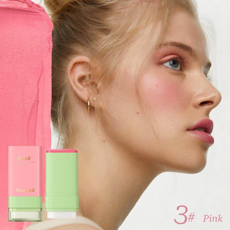 

Новые универсальные румяна 2-в-1, натуральный стереоскопический контуринг, водостойкие, долговечные, увлажняющие, легкие розовый