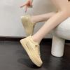 Foreign trade sports shoes women's muffin high-top shoes small inner height increase casual white shoes women