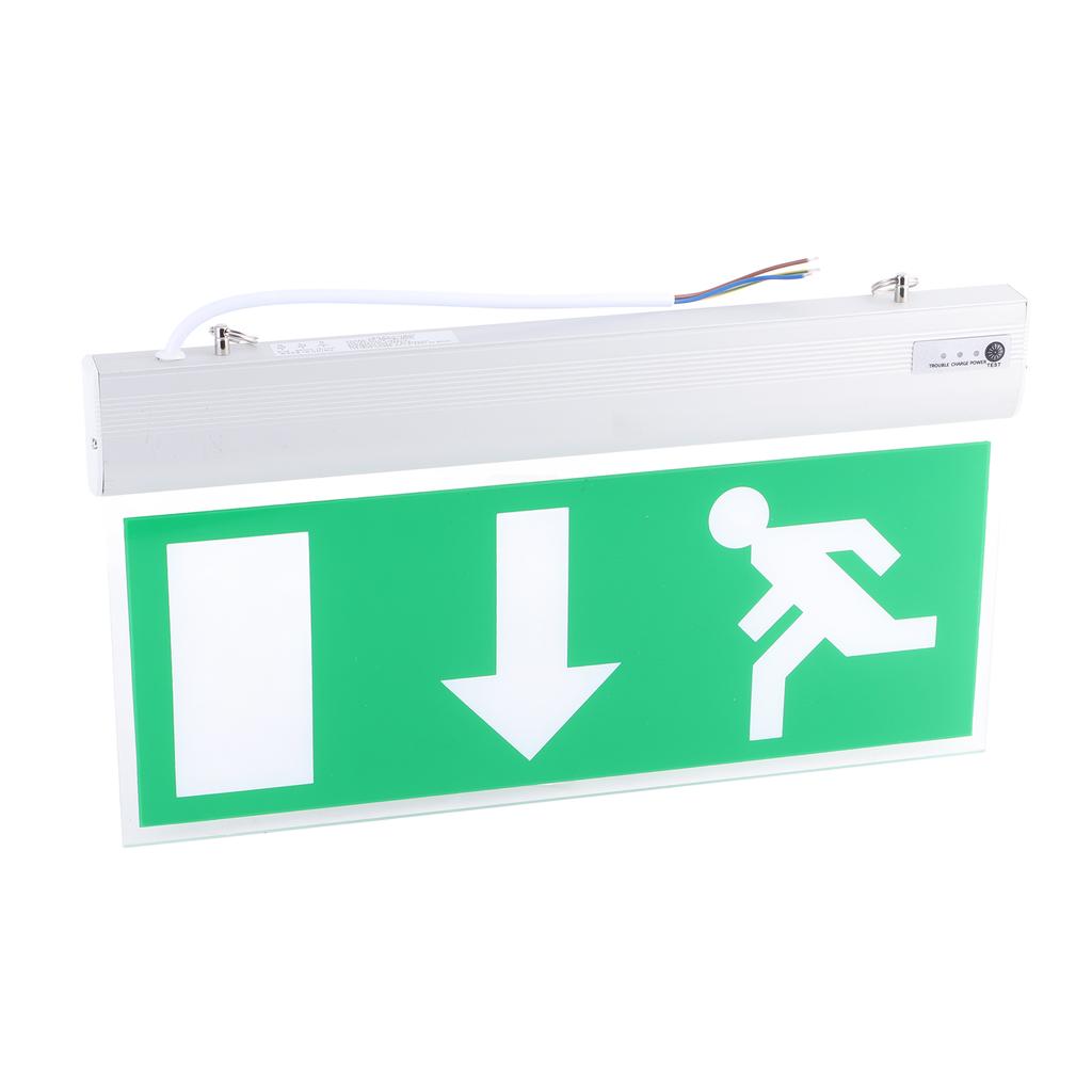 Acrylic LED Emergency Exit Lighting Sign Safety Evacuation Indicator Light 110‑220V