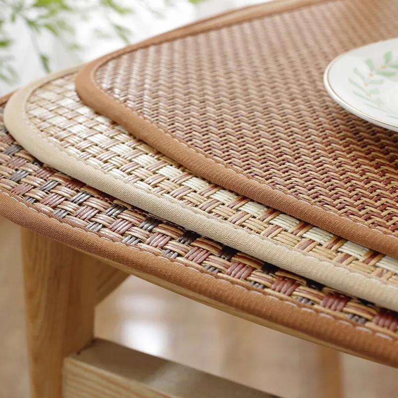 1PC 40cm/45cm/50cm Breathable Summer Cooling Seat Cushion Seat Cushion Cool Mat Non-slip Cooling Bamboo Chair Seat