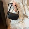 Ladies' Crossbody Bag Fashionable Versatile Solid Color Design Commuting Saddle Bag Casual Shoulder Bag For Women