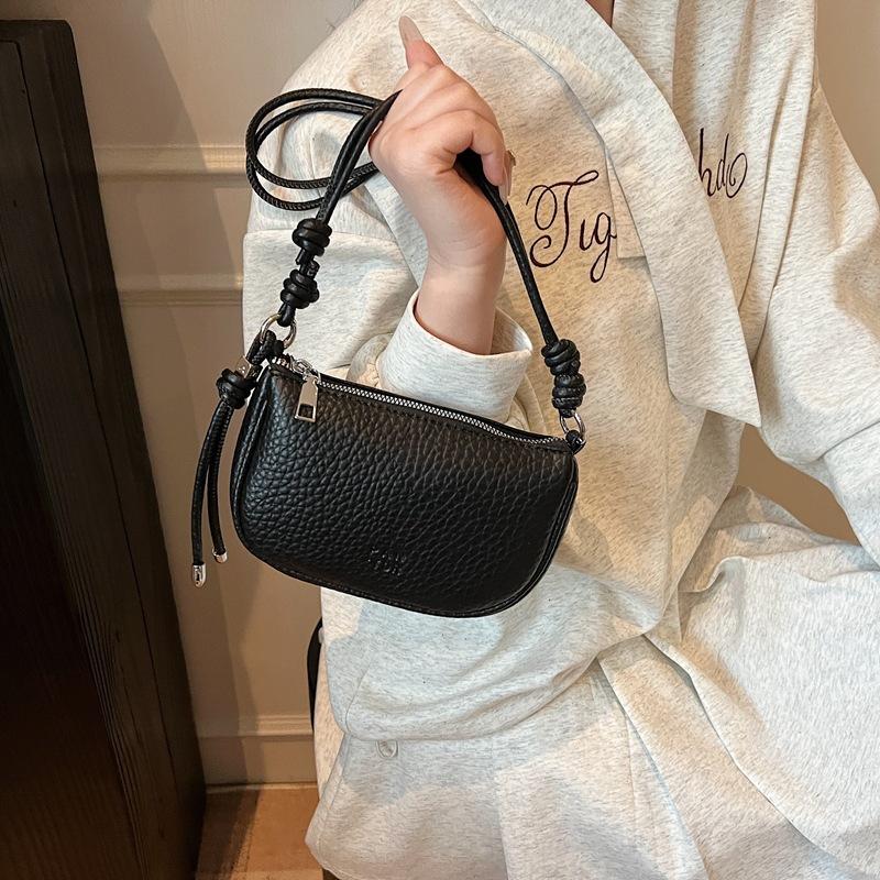 Ladies' Crossbody Bag Fashionable Versatile Solid Color Design Commuting Saddle Bag Casual Shoulder Bag For Women