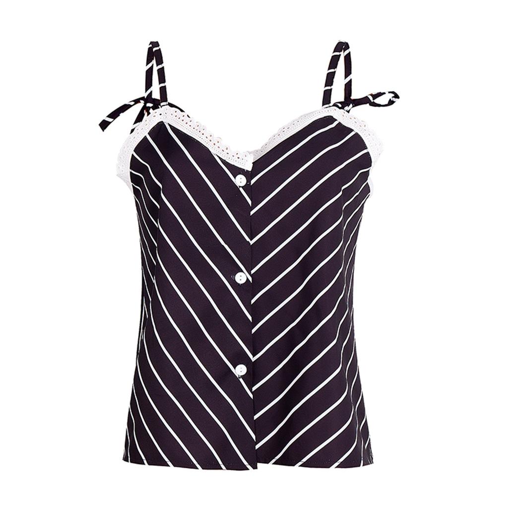 Women Print Pajamas Sleeveless Lace Cami Shorts Lingerie Sleepwear Set