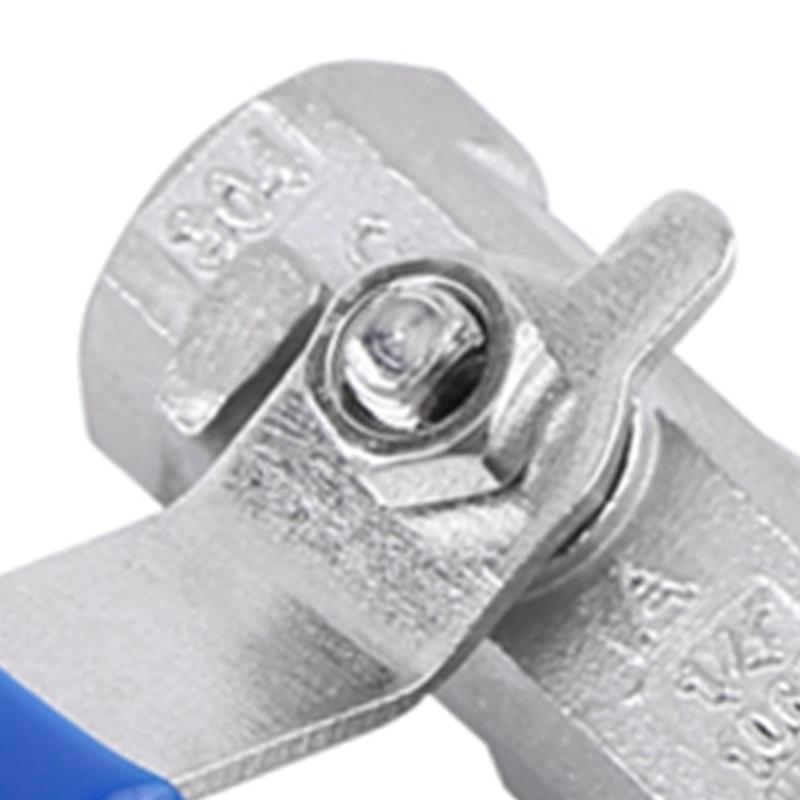 Female To Female Thread Ball Valve Stainless Steel 304 Handle Switch (1"BSP)