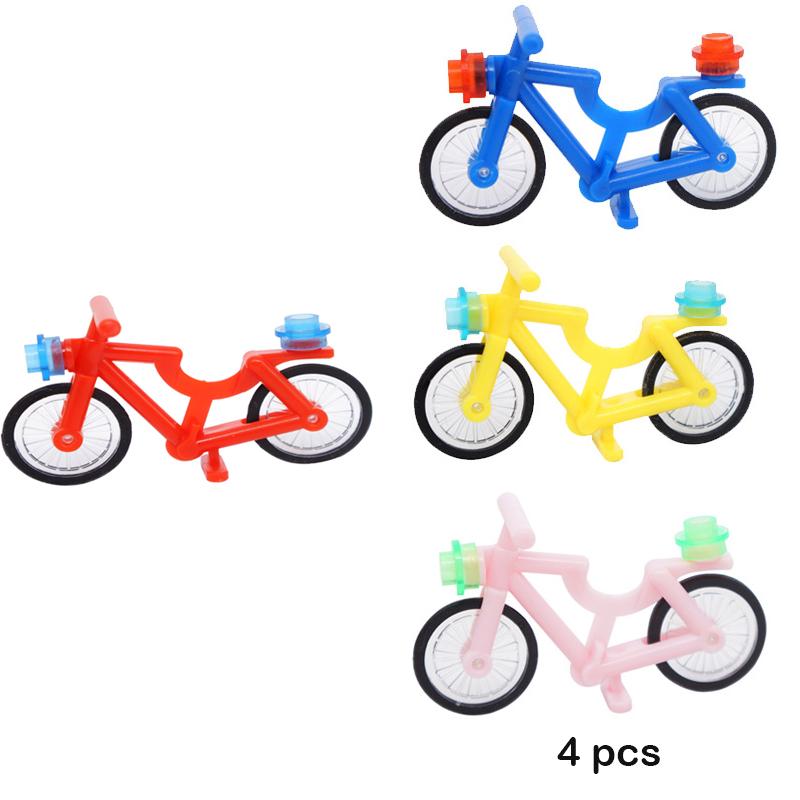 Military Motorcycle Building Block Vehicle Model Figures Accessories Soldiers WW2 Transportation Facility Police SWAT Toys